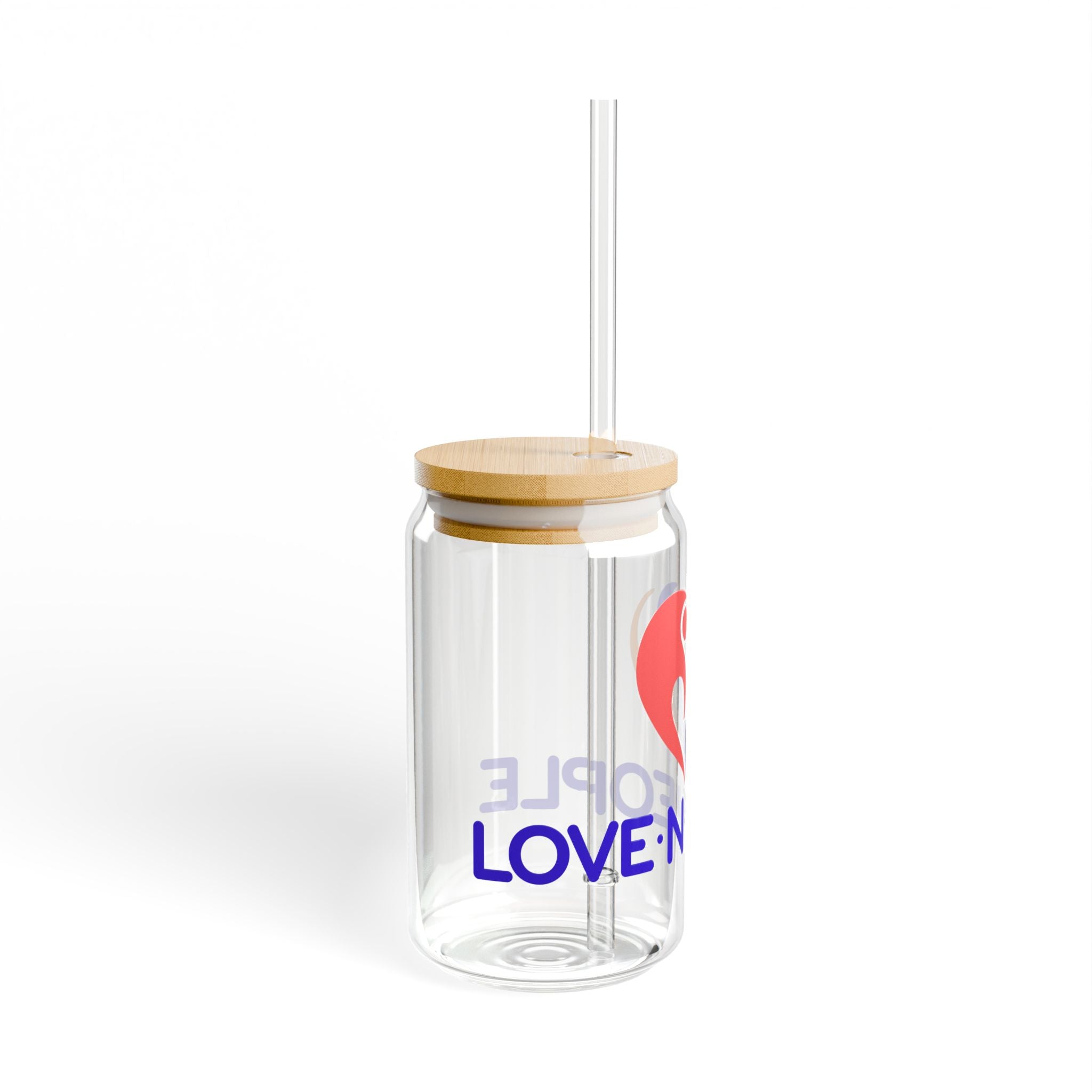 Love'N'People Sipper Glass, 16oz