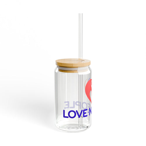 Love'N'People Sipper Glass, 16oz