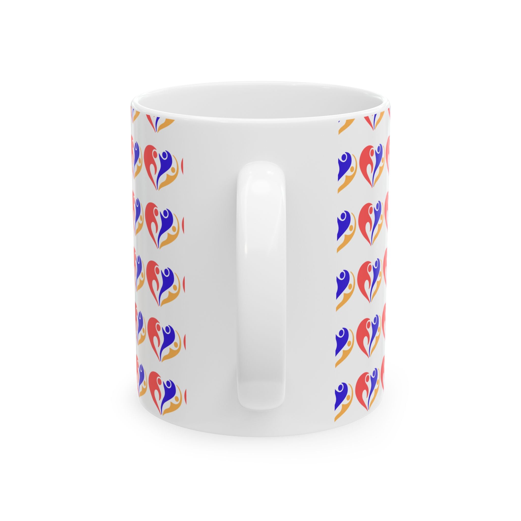 Love N People Heart Pattern Ceramic Mug